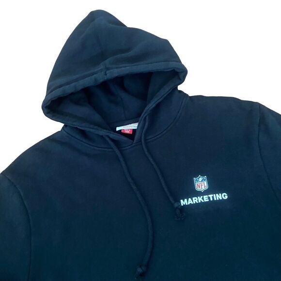Mitchell & Ness NFL Black Pullover Hoodie Men's Size L Long Sleeve WE RUN AS ONE - Picture 3 of 11